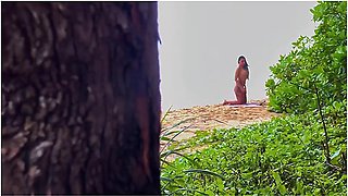 Voyeur At A Nudist Beach: Sex With Hot Milf On The Ocean Shore!