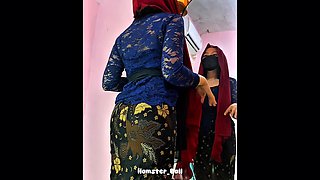 Fitting Hijab Kebaya Dress with Thai Maid