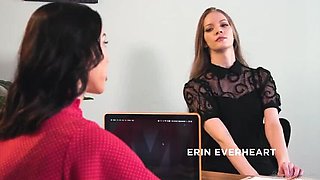 Diana Grace and Erin Everheart Lesbian Office 69 - Wet Pussy Eating and Scissoring in 4K