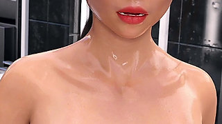 Dan Bathes with Jill - Squeezes Her Thick Tits & Big Ass Then Fucks Her Pussy & Ass Hard