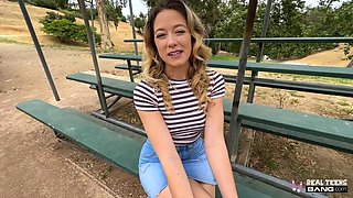 River Lynn: Blonde Stranger's Wild Amateur Street Adventure