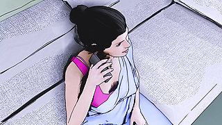 My horny big ass Bhabi Caught me with a condom Then this Happened - My widow horny bhabi part 1