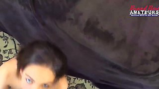 Teiga sucks a black cock like never before!