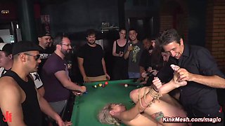 Stripped and labeled in public