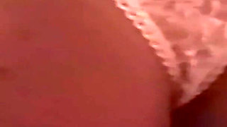 White Lace Panties on the Floral Bedspread - Retro Lesbian Facesitting Classic