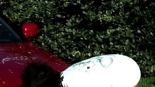 Cute Rain Sexy Car Wash