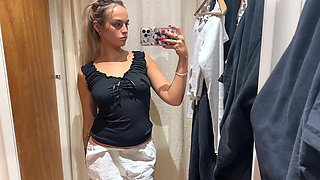 Sexy Costume Try On Haul with Blonde Petite British Teen