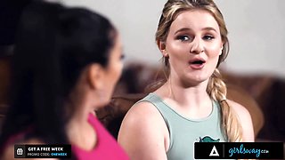 Girlsway big boobed milf Sheena Ryder wants to rail the sitter