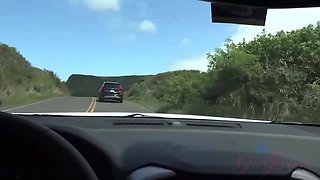 You bang Jane Wilde in the car with a first-person view