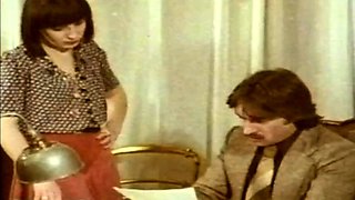 Vintage deutscher Dreier ins Gesicht