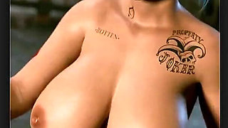 Harley Quinn on the Arkham City Runway Showing Her Thicc Tits and Ass