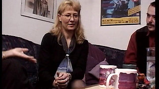 A Blonde Lady From Germany Is Here to Drain His Cock