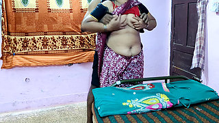 Desi Stepmom's Navel Seduction & Raw Passionate Overflowing Creampie