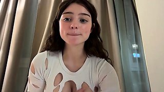 Cute blonde amateur webcam teen masturbating