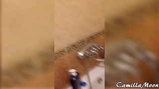 Power Pee in Bathroom