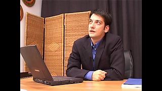 Anal with boss on the office table