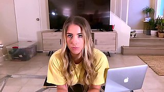 Naughty amateur teen has a voyeur fetish