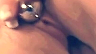 Beautiful Blonde Plays with Dildo and Vibrator and Makes a Big Cock Cum