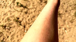 Trimming my hairy bush and hairy legs with machine