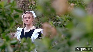 German Blonde Teen 18+ Get Fucked Outdoor