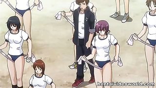 Sexual training of hot hentai girls
