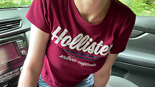 For Taxi Driver with Blowjob and Sex - Russian Amateur with Dialogue