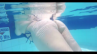 In the Pool Showing off My Ass