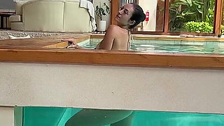 Chill Day on Villa, Tease in the Pool, Shower