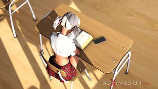 Horny college girl gets hard anal fuck by a black big cock in the dungeon