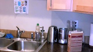 Amateur webcam slut shows tit on cam