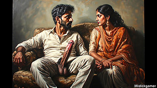 Desi horny aunty fucked by her servant as she was marstubating and she calls him to fuck her