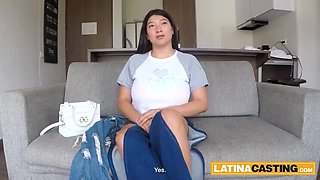 Big Tit Latina MILF Takes Raw Dick Deep in Casting POV