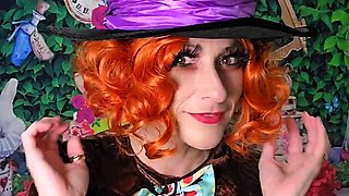 Amateur redhead masturbates then gives a blowjob