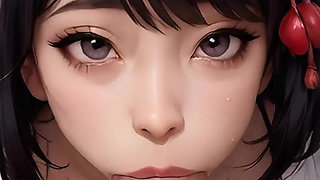 Japanese Bride Sucks Your Cock in Public Park on Wedding Day - Cherry Blossom POV 4K