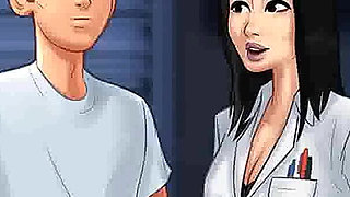 Summertime saga: Japanese professor is milking a student in her office ep 177