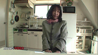 Mature Woman Kiyoe Majima Stimulates Her Natural Pussy With Vibrator Toys