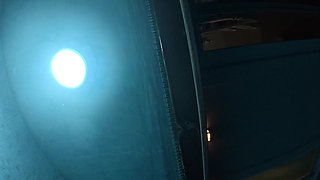 Underwater Swim at Night