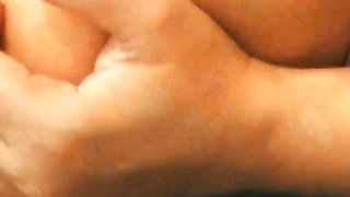 My Stepmother in Law Gave Me Amazing Oily Titfuck by Keeping My Dick Between Her Big Boobs