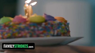 Seducing our fresh step daughter into a contorted, prohibited threesome - familystrokes ft. Bridgette B & Vanna Bardot