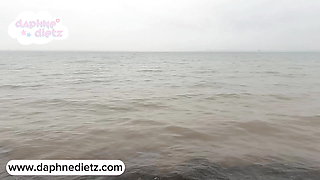 German TEEN - the first time OUTDOOR (Baltic Sea)