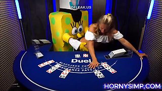 Big Cock Pounds Pregnant Bonnie Blue on Casio Table