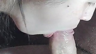 Blow Job and Creampie in the Mouth of a Korean Woman.