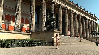 Daring Nude Exposure in the Heart of the City