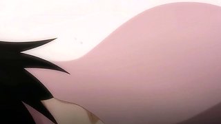 Tender maid guides shy virgin boy into a steamy bath