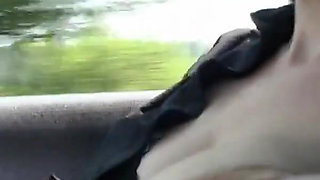 Picked up French Babe Playing with Her Big Titis and Wet Pussy