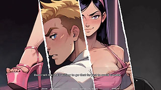 My New Girlfriend Taboo Hentai Game Ep.62 Swinger Couple Caught During a Deepthroat Foursome in the Club Vip Booth!