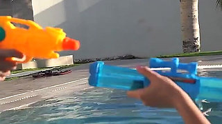 Pool Fun with Hot Girls