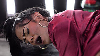 Innocent Slave Gets Dominated by Her Boss and Gets Her Tight Ass Fisted for the First Time! Naty Delgado