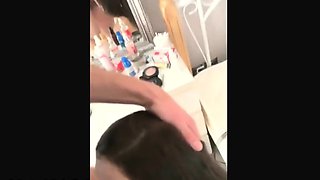 milf beautiful teen  slut gets rough face fuck and railed fr