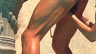 European Whore Is Fucked "mercilessly", Swallows Piss, Dry Fucked and Gets a Facial Cumshot